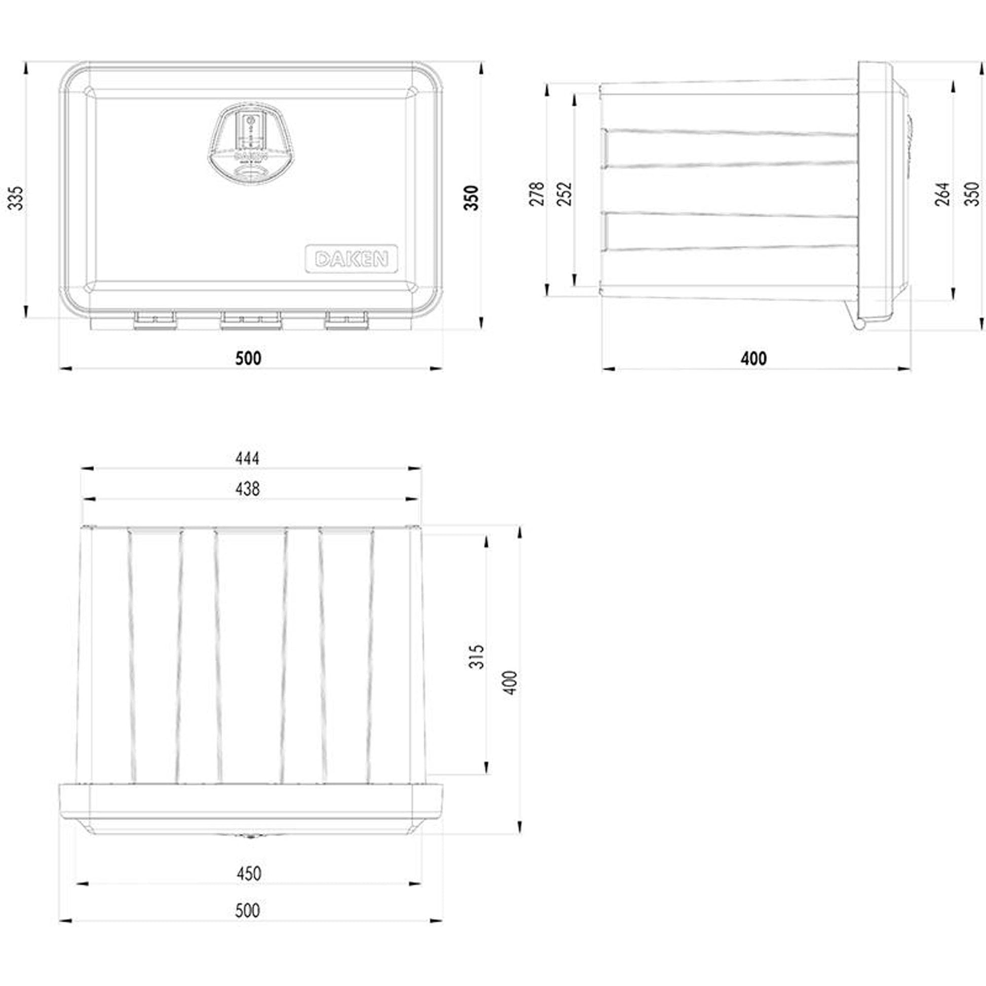 Werkzeugkasten Just 41,5L / 40,0x50,0x35,0cm - TMN - shop.de