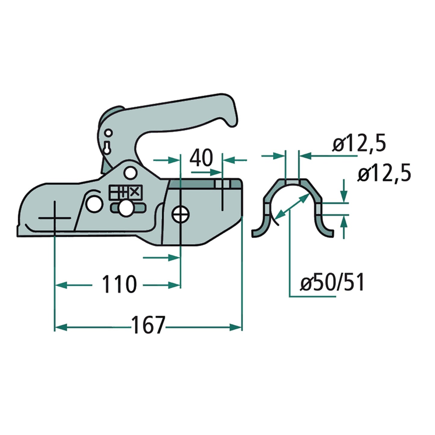 Winterhoff 150RG Zugmaul 1500KG - TMN - shop.de