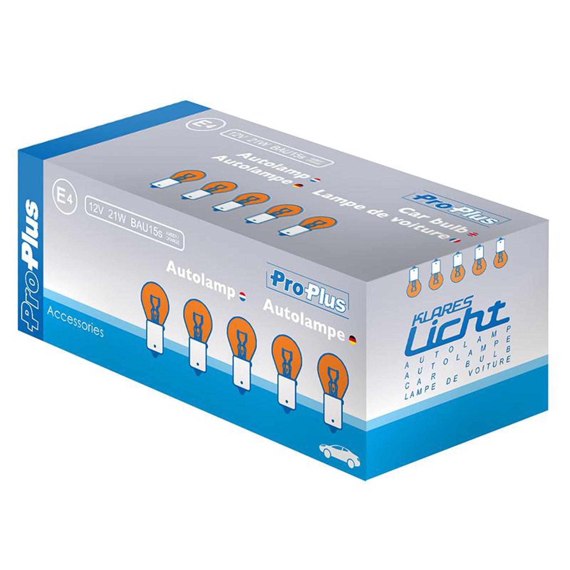 10x Autolampe 12V 21W BAU15s orange - TMN-shop.de