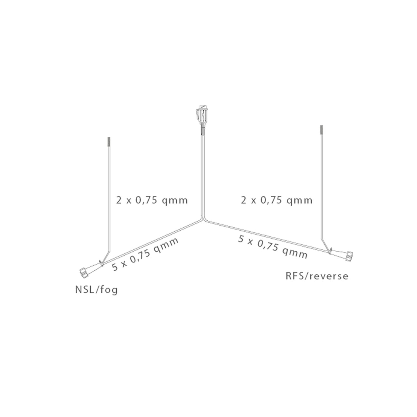 5m Aspöck Anschlusskabel 13-polig mit DC-Abg. 3m - TMN-shop.de
