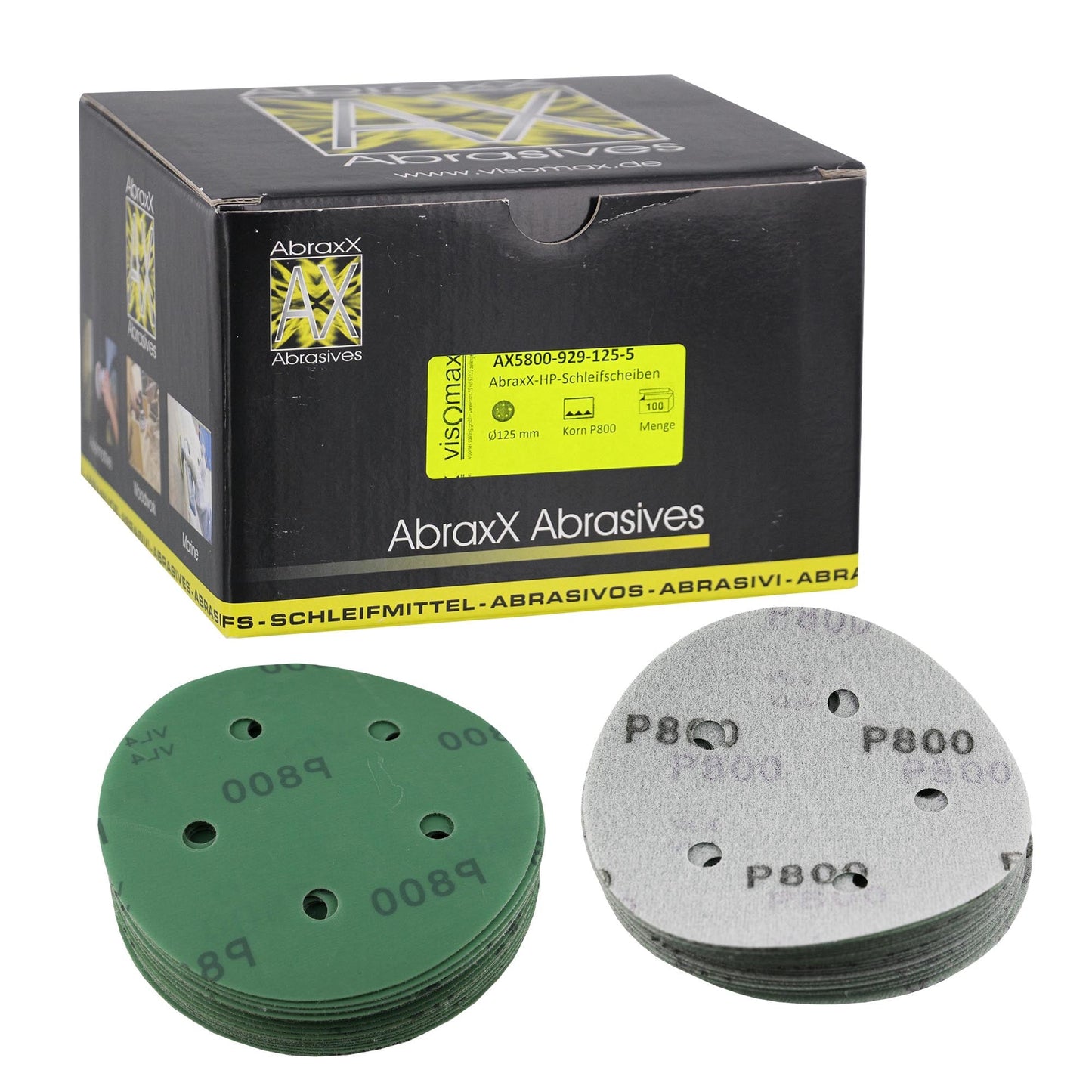 AbraxX-HP Schleifscheiben 125mm P240-P2000 - TMN-shop.de