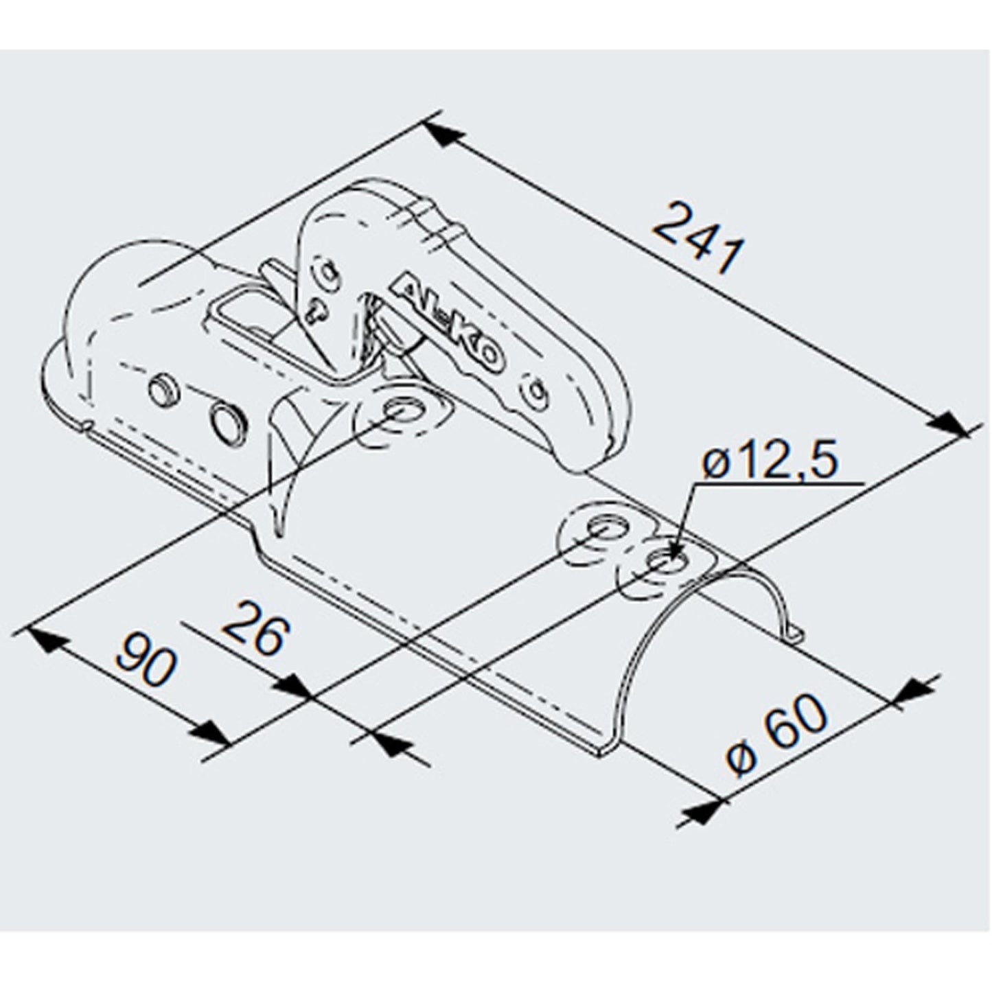 AL-KO AK7 Ausf. B / 750kg Rund 60mm - TMN-shop.de