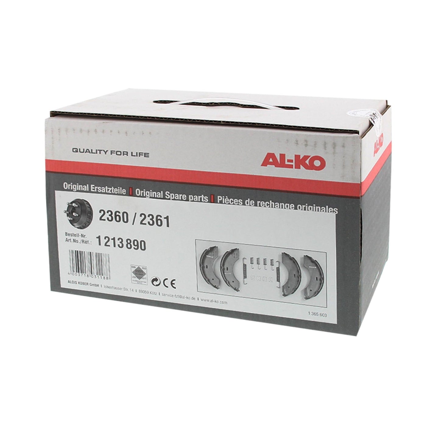 AL-KO Bremsbacken Satz 1213890 für 2360/2361 230x60mm - TMN-shop.de