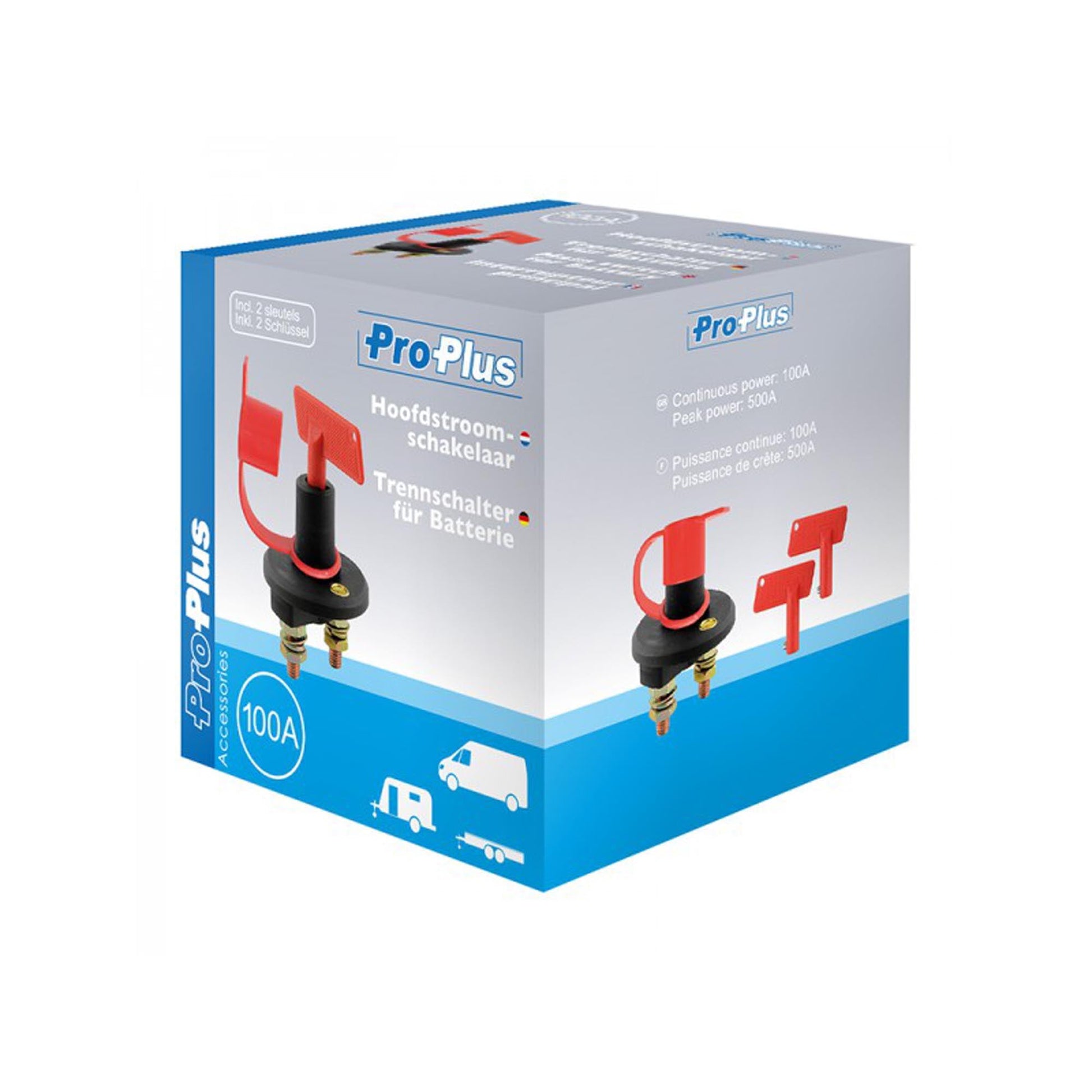 Batterieschalter/ Batterietrennschalter 300A +2 Schlüssel - TMN-shop.de