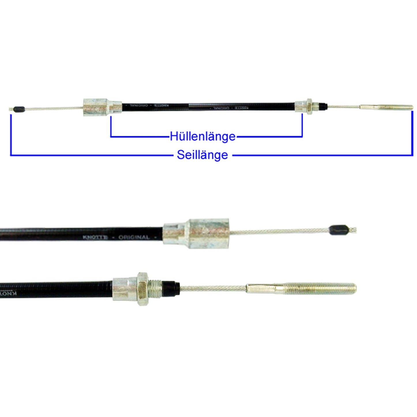 Bremsseilzug Bowdenzug mit Glocke Knott, Nieper, Schlegel, BPW, Avonride 830/1040mm - TMN-shop.de