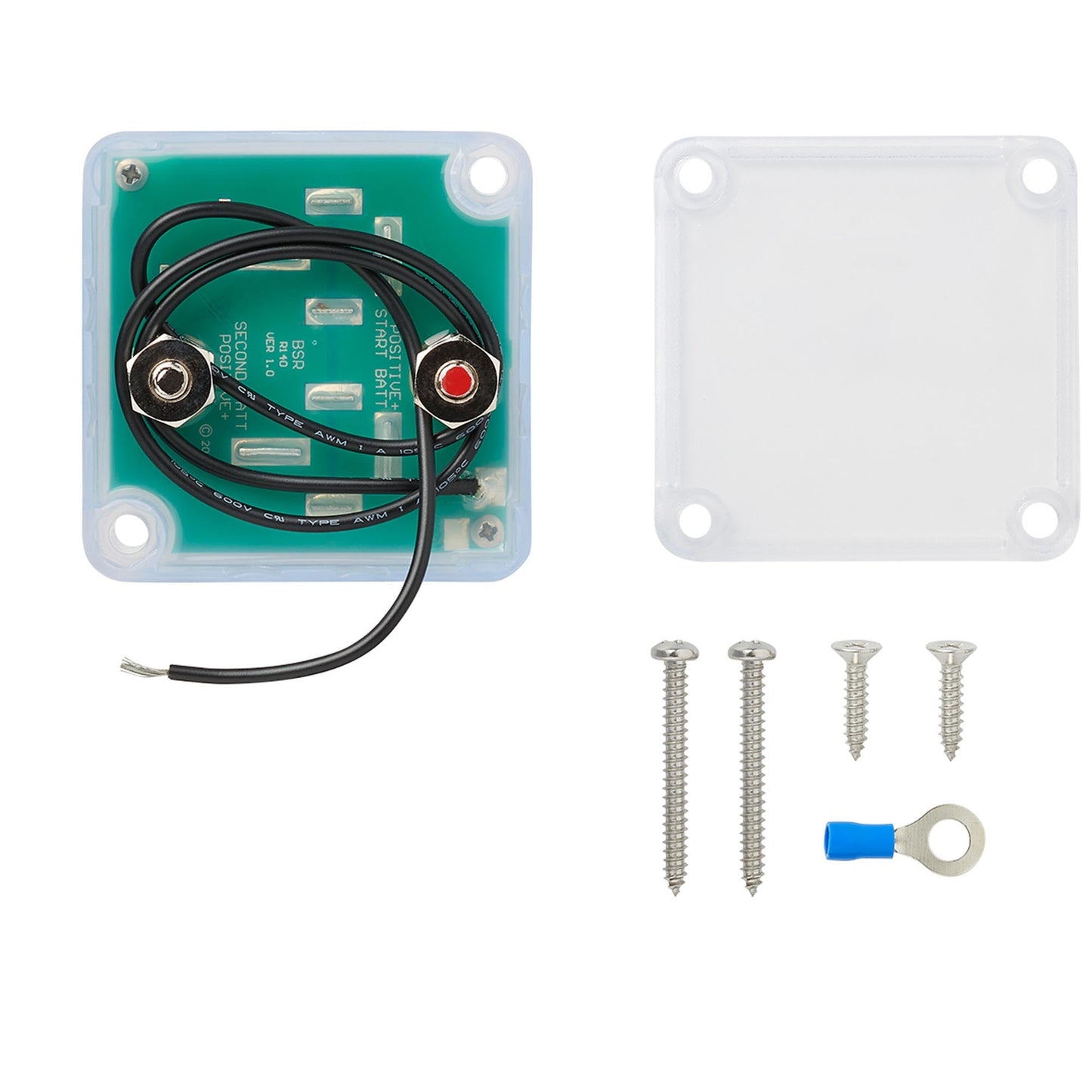 BSR Batterie Trennrelais 12V 140 Ampere + 2 Ringösen 10mm² M6 - TMN-shop.de