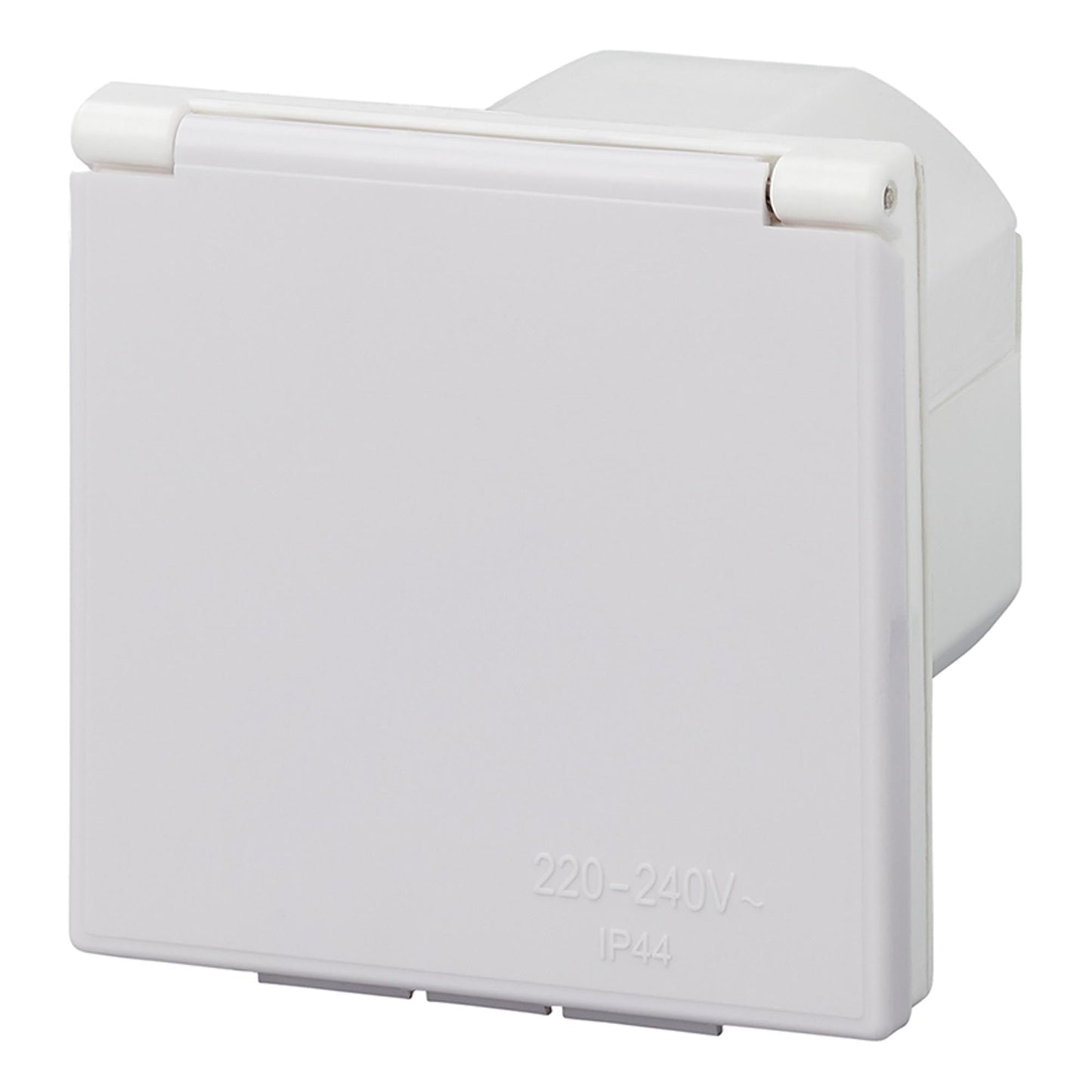 CEE-Einspeisestecker Einbau eckig weiss - TMN-shop.de