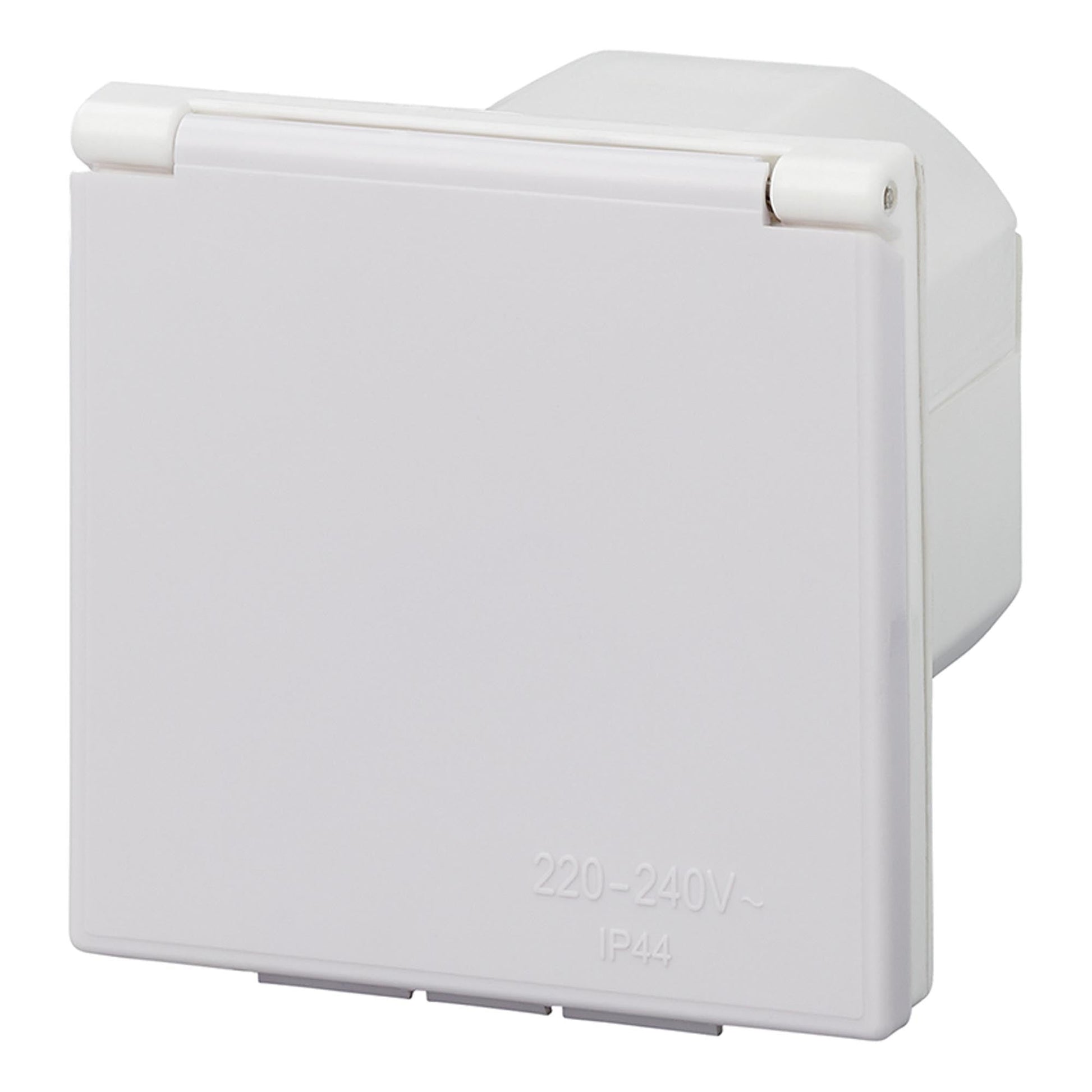 CEE-Einspeisestecker Einbau eckig weiss - TMN-shop.de