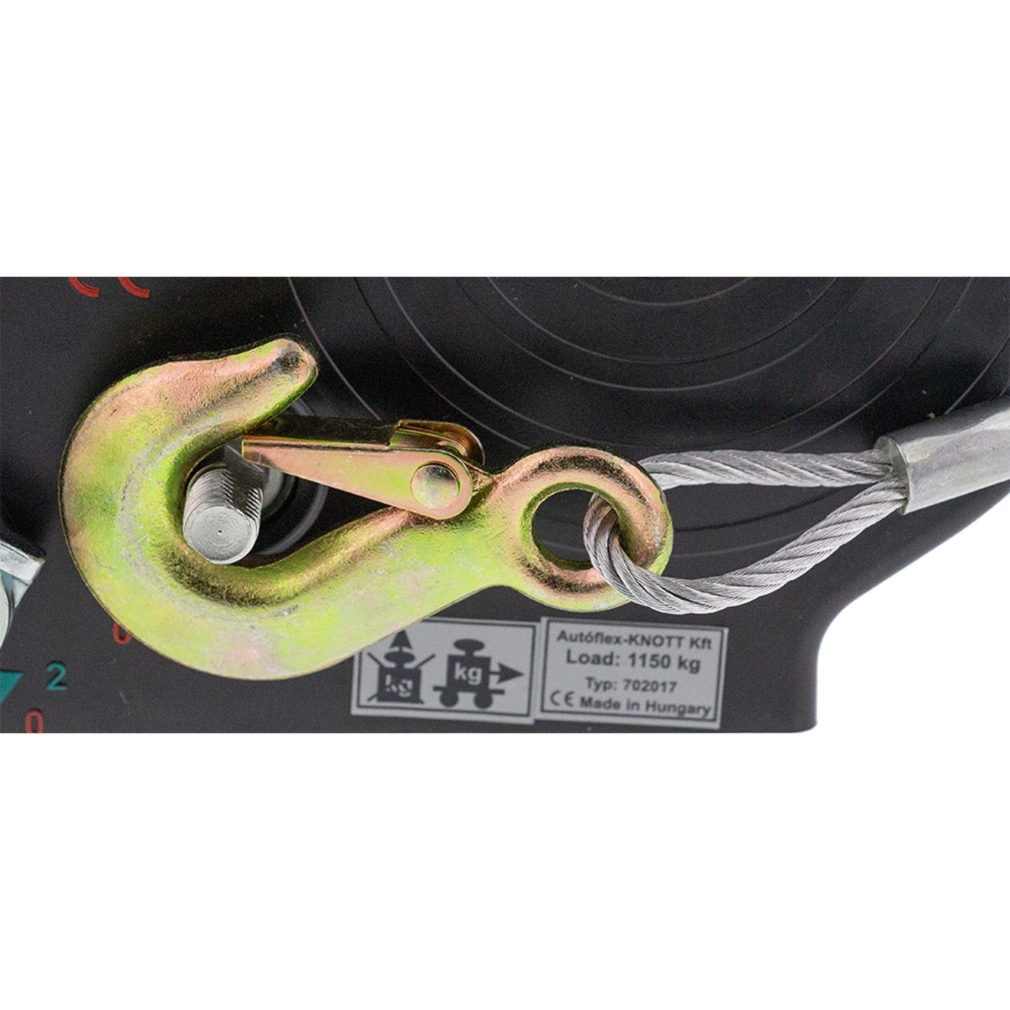 Knott Seilwinde mit 10m Stahlseil und Haken 1150kg - TMN-shop.de