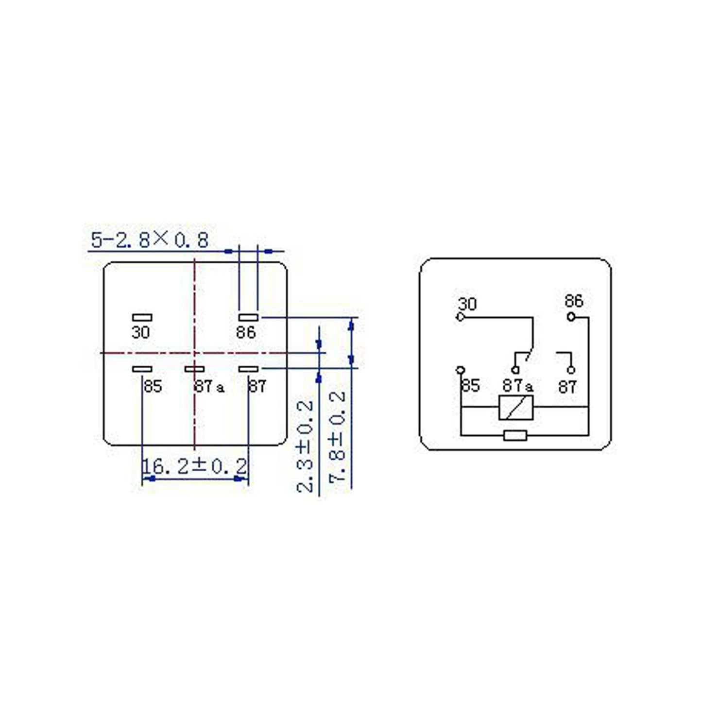 SIMA Wechslerrelais 12V 40A/30 5-polig WM730 12C - TMN-shop.de