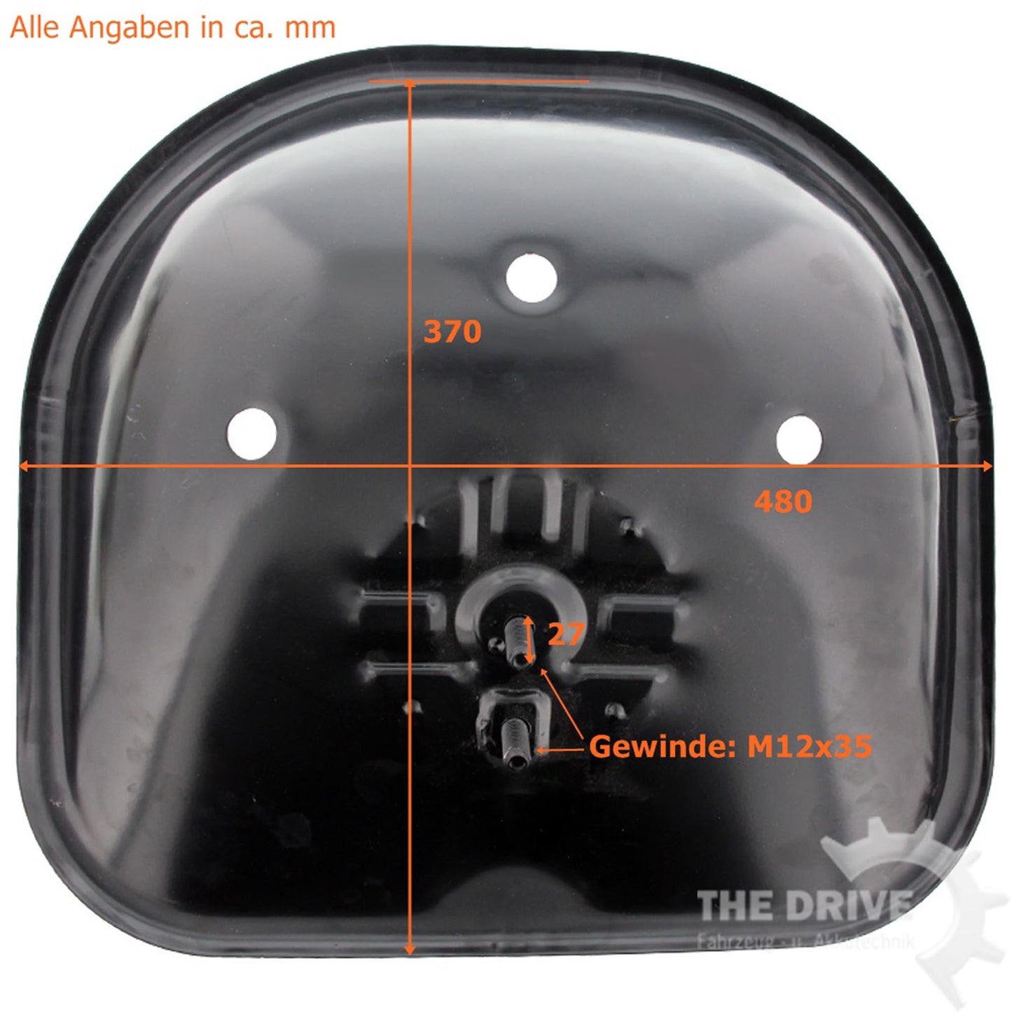 Sitzschale Schlepper Metall Grundiert - TMN-shop.de