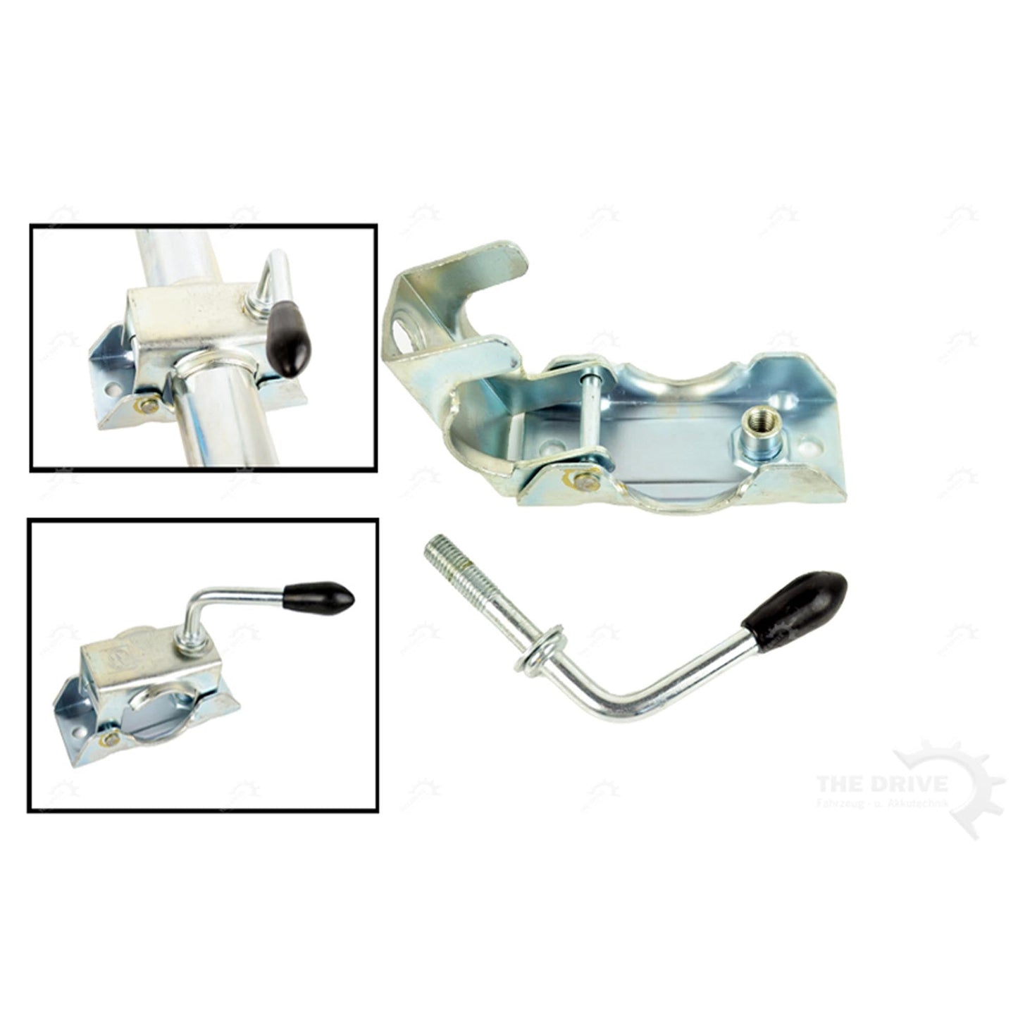 WINTERHOFF Stützrad ST48 mit Stahlfelge Vollgummireifen mit Klemmhalter - TMN-shop.de