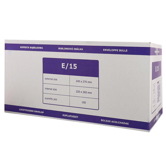 100x Luftpolstertaschen weiß E15 DIN B5+ 240x275mm - TMN - shop.de