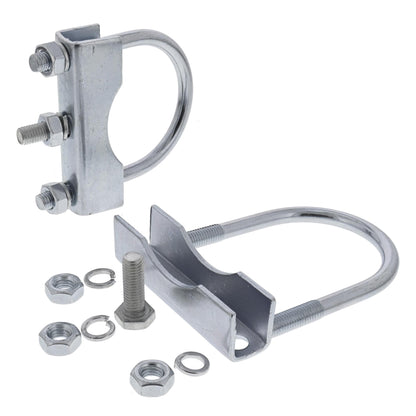 2x Anhänger Stützrad Klemme 70mm Klemmhalter Anhängerrad Rundrohr-Deichsel
