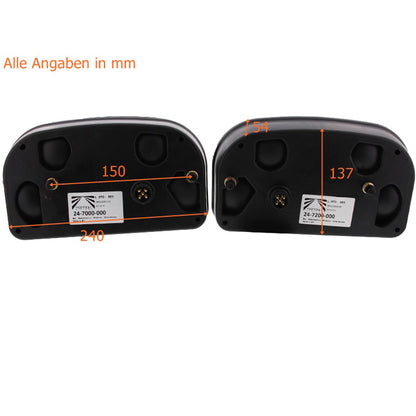 Aspöck Satz Multipoint 2 II rechts / links Rückleuchten