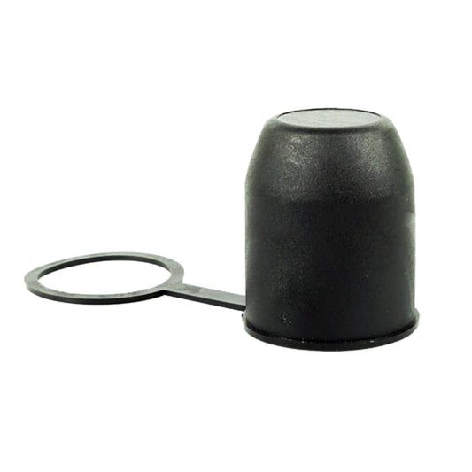 Trailer hitch protection cap black
