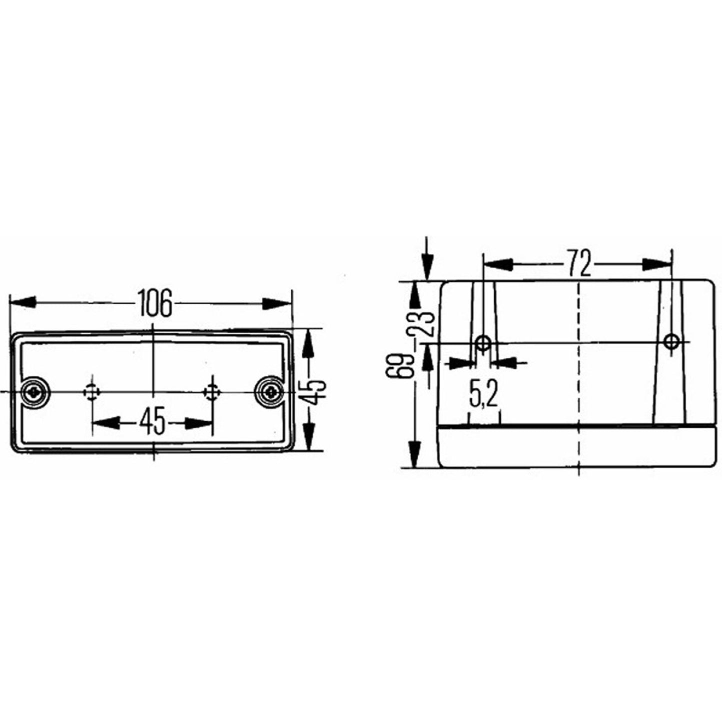 Hella reversing light 2ZR 006 609-081