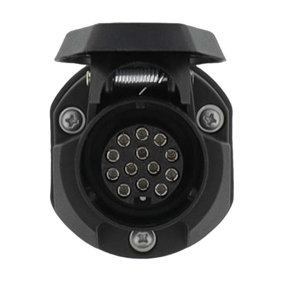 13 - poliges Anhänger - Steckdosen Set Kunststoff 12V mit NSL - Abschaltung - TMN - shop.de