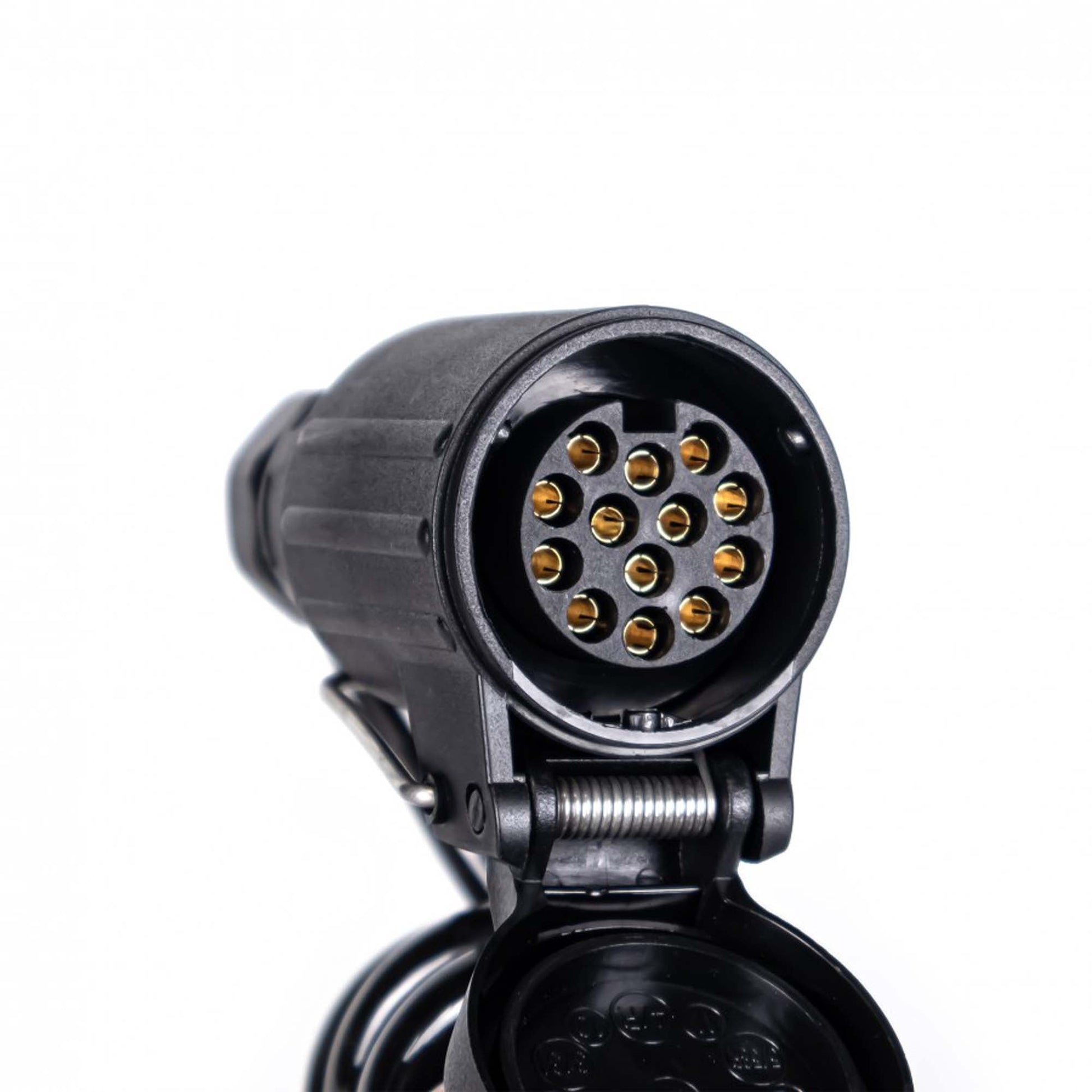 13 - poliges Spiralkabel Verlängerungskabel 13 - Adern 1,5M 1x Stecker / 1x Steckdose - TMN - shop.de