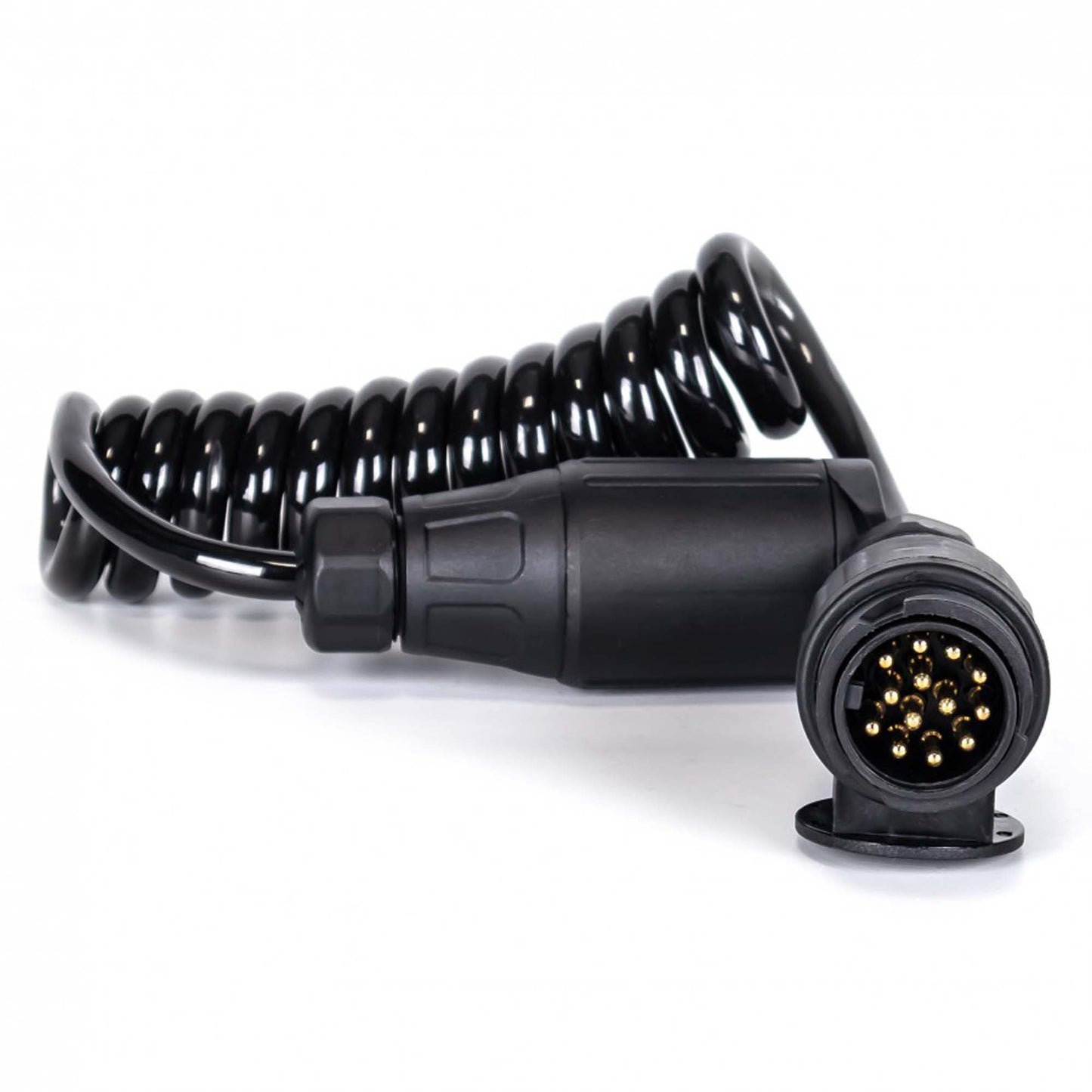 13 - poliges Spiralkabel Verlängerungskabel 13 - Adern 1,5M 1x Stecker / 1x Steckdose - TMN - shop.de