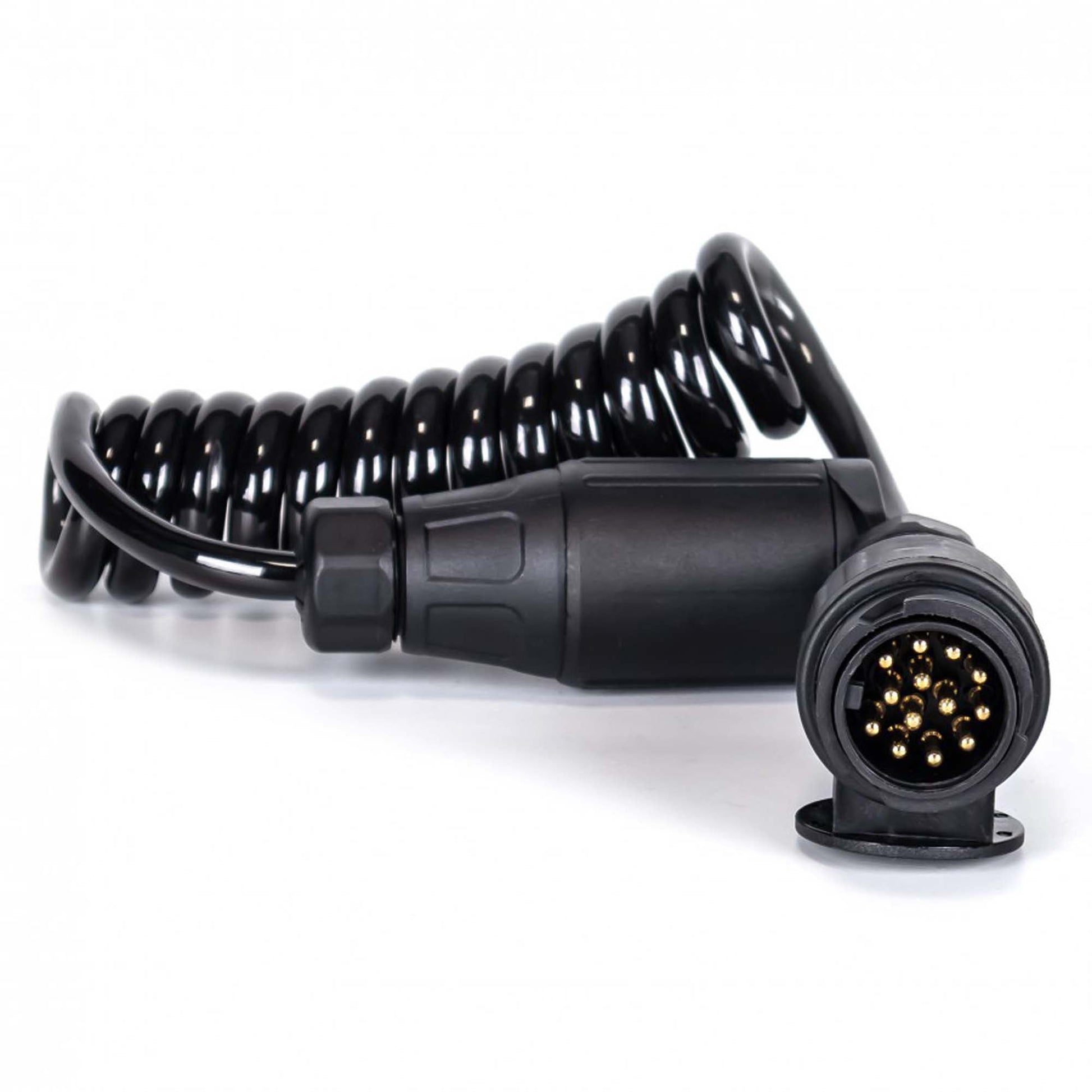 13 - poliges Spiralkabel Verlängerungskabel 13 - Adern 1,5M 1x Stecker / 1x Steckdose - TMN - shop.de