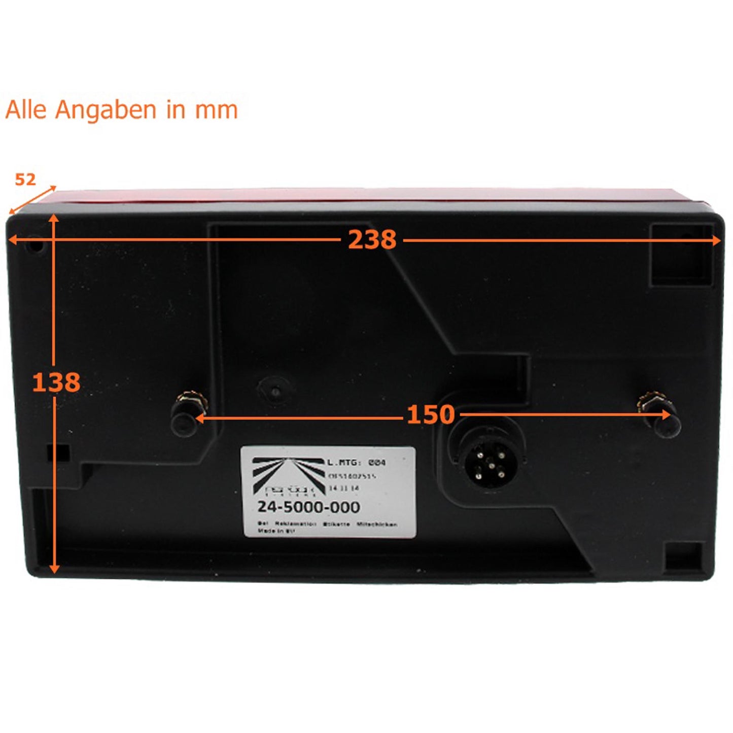 Aspöck Satz Multipoint 1 I re / li Rückleuchten + 4m Anschlußkabel 7-pol.