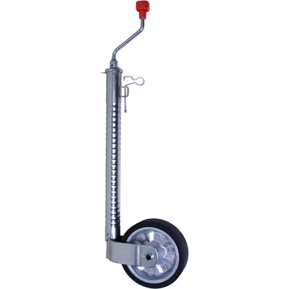 Stützrad 48mm mit Vollgummi-Reifen 300kg gerippte Ausführung