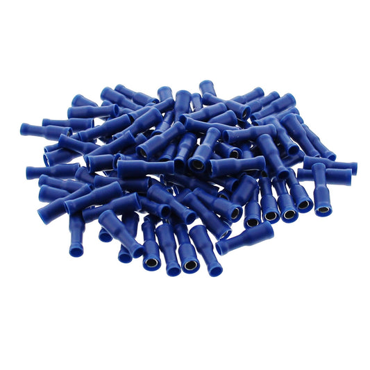 100x Rundsteckhülsen blau 1,5-2,5mm² 300V