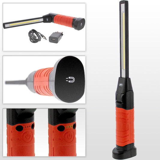 JMP Akku-Handlampe knickbar (6W COB-LEDs + 1 SMD-LED)