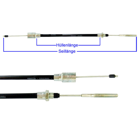 Bremsseilzug Bowdenzug mit Glocke Knott, Nieper, Schlegel, BPW, Avonride 1430/1640mm