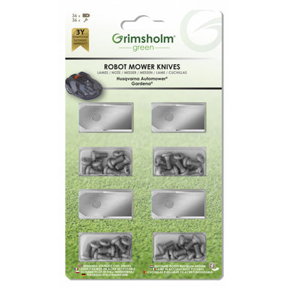 36x Edelstahl Messer für Automower und Gardena - TMN - shop.de