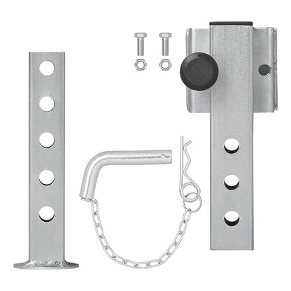 Parking support 60x60mm tiltable 346-546 mm 1300 kg with screw set 
