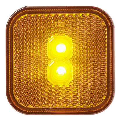 Seitenmarkierungsleuchte 12-24V Gelb 65 x 65 mm LED