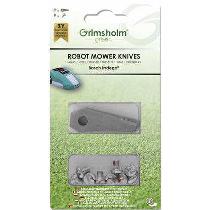 9x Edelstahl Messer für Bosch Indego - TMN - shop.de