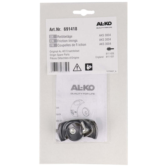 AL - KO Reibbelag Satz vorne, hinten und seitlich für AKS 3004 | 1220755 & 691418 - TMN - shop.de