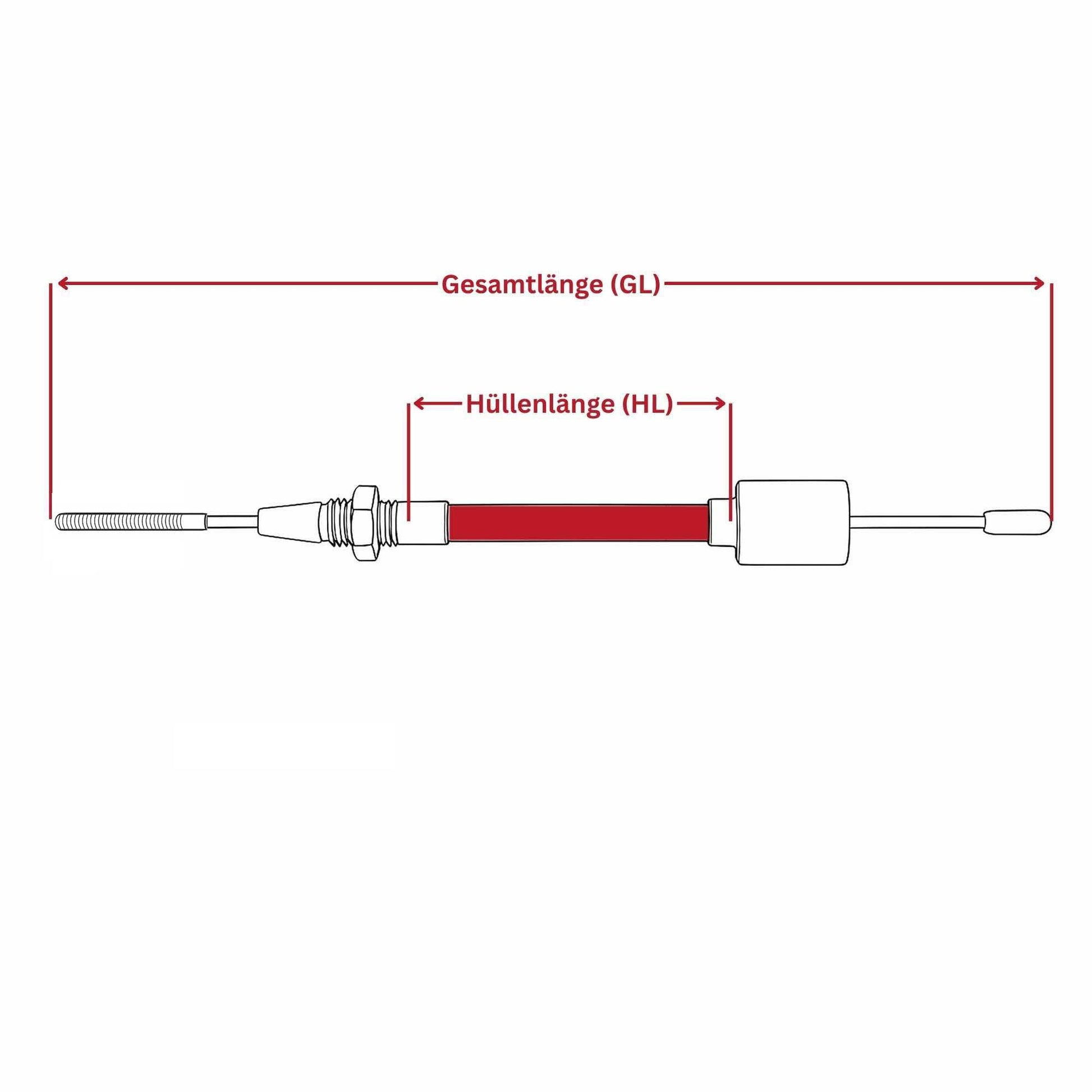 Bremsseil passend für AL - KO - Radbremse mit 26mm Glocke u. M8 Gewinde Longlife (Länge wählbar) - TMN - shop.de