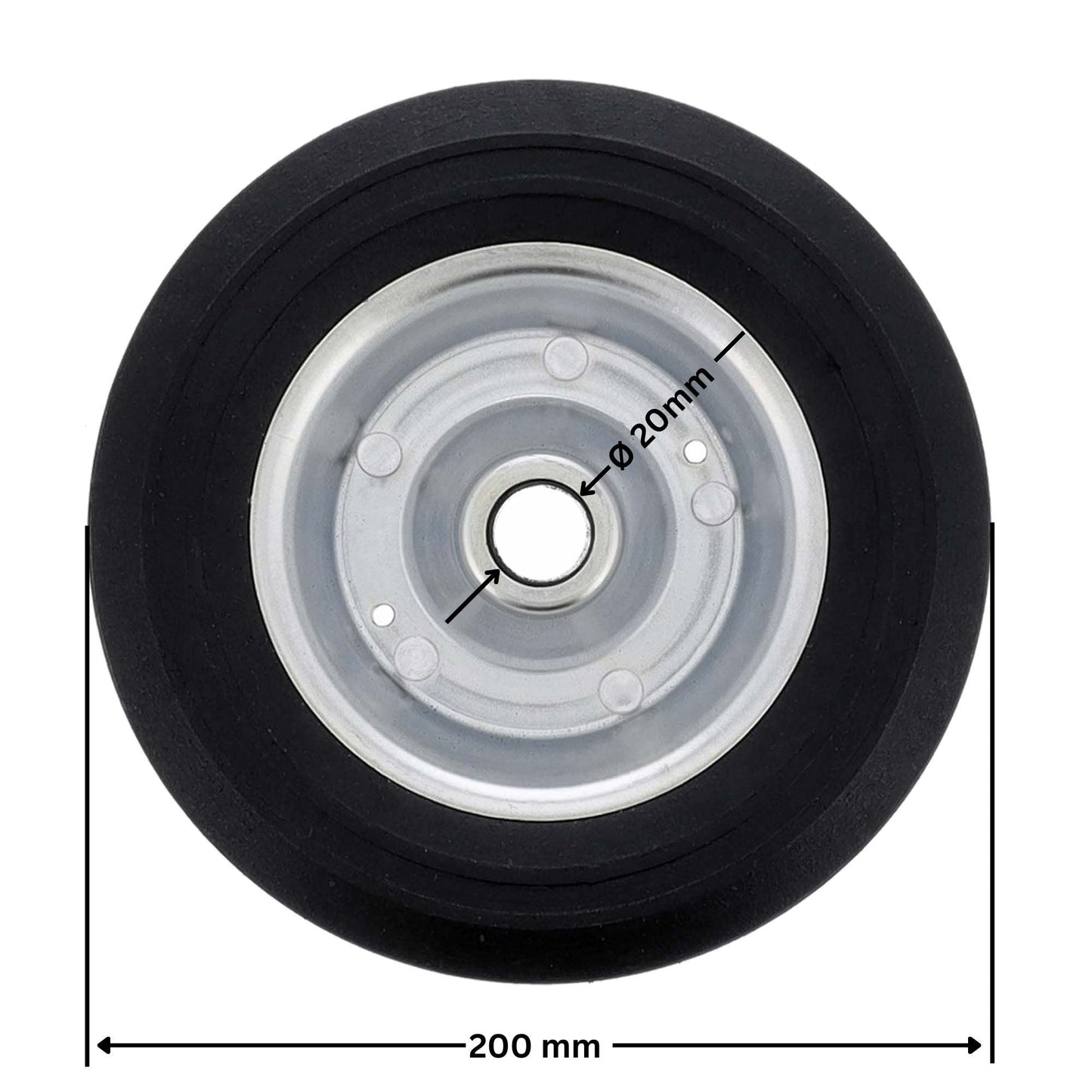 Ersatzrad 200x50mm für Anhänger Stützrad 150kg - TMN - shop.de