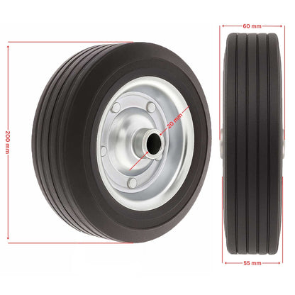 Ersatzrad 200x60mm für Anhänger Stützrad 400kg - TMN - shop.de