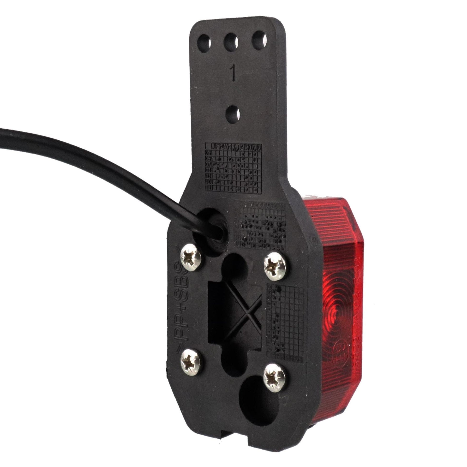 Flexipoint Umrissleuchte rot/weiss mit Halter links 0,5m DC - Kabel - TMN - shop.de