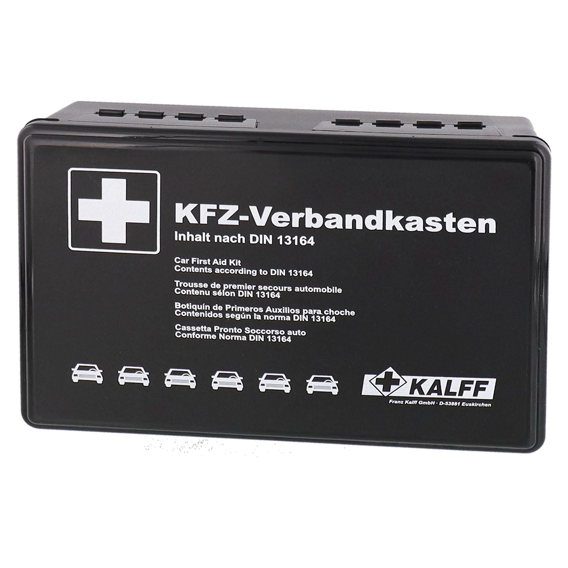 KFZ - Verbandkasten Schwarz DIN 13164 - 2022 - TMN - shop.de