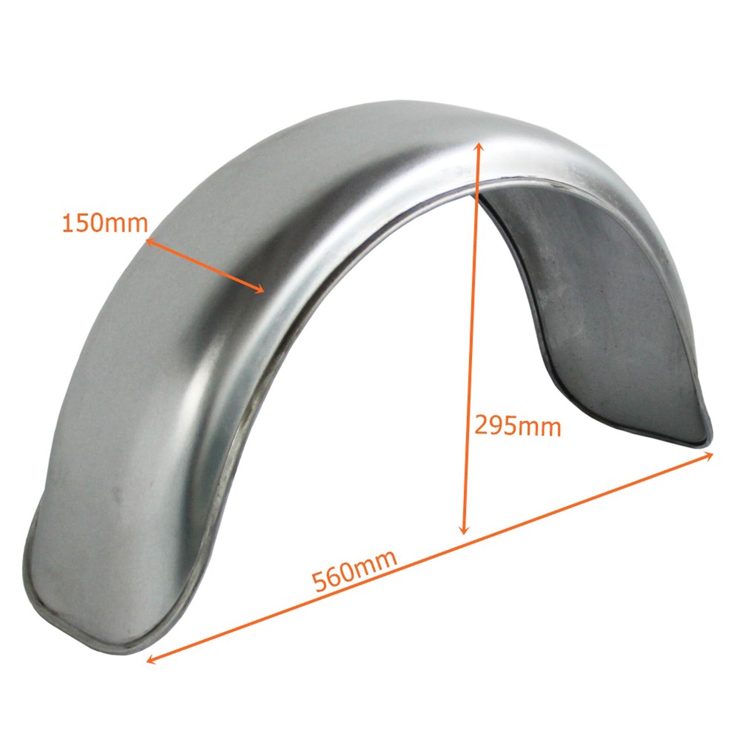 Kotflügel Stahlblech B150 x S560 x H295 beidseitig abgerundet - TMN - shop.de