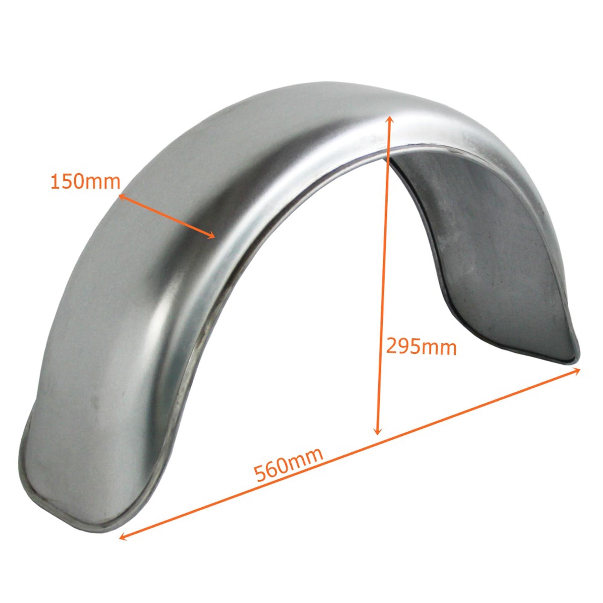 Kotflügel Stahlblech B150 x S560 x H295 beidseitig abgerundet - TMN - shop.de