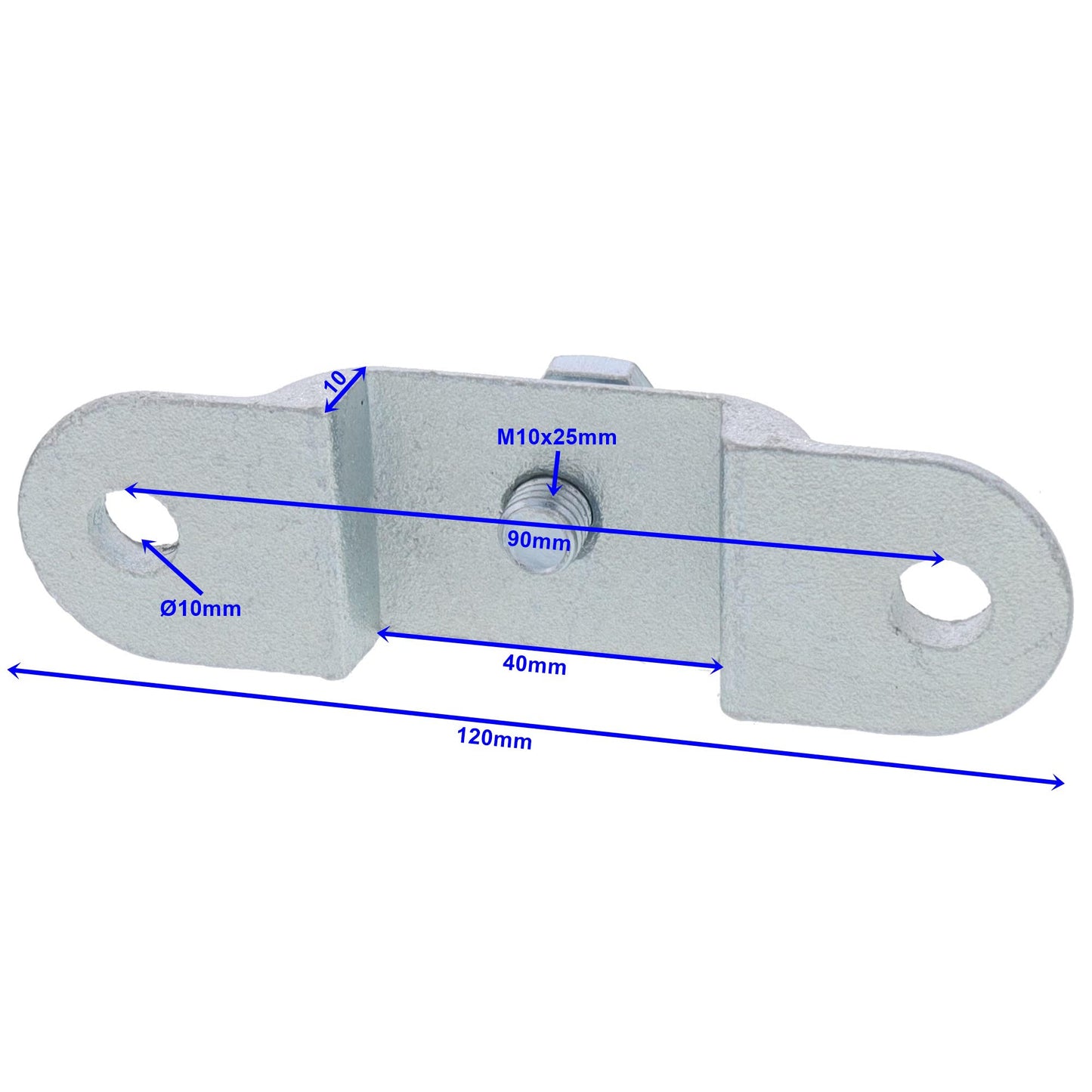 Stanchion holder for flat iron vz. 10x40 with set screw 10x25