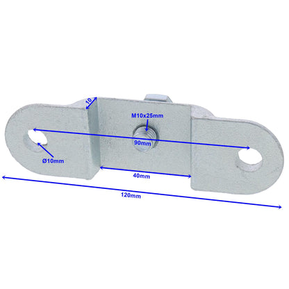 Stanchion holder for flat iron vz. 10x40 with set screw 10x25