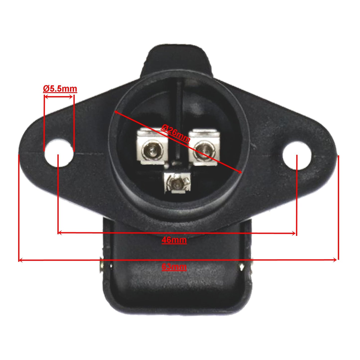 3-pin socket according to DIN 9680