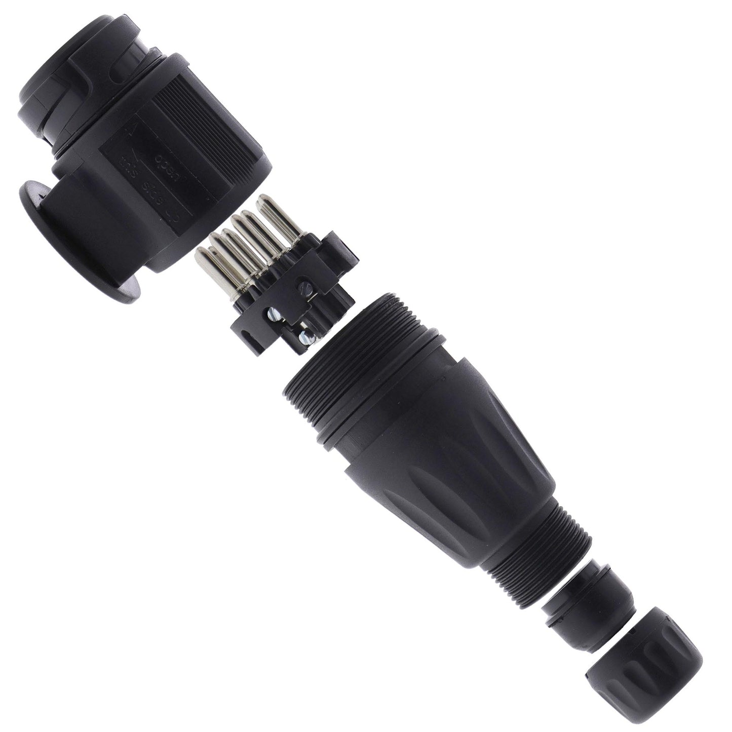 13-poliger Anhänger Stecker u. Steckdose mit Dichtung 12V