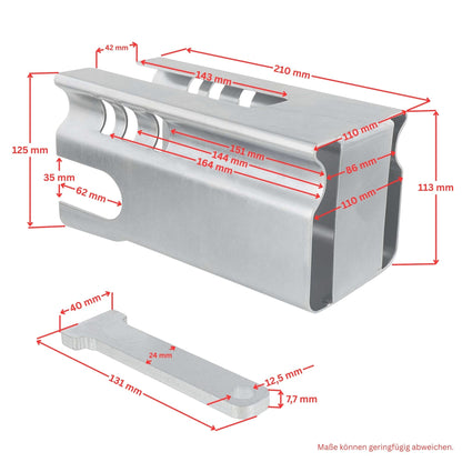 Premium Diebstahlsicherung für Anhänger mit Schloss Safety Box - TMN - shop.de