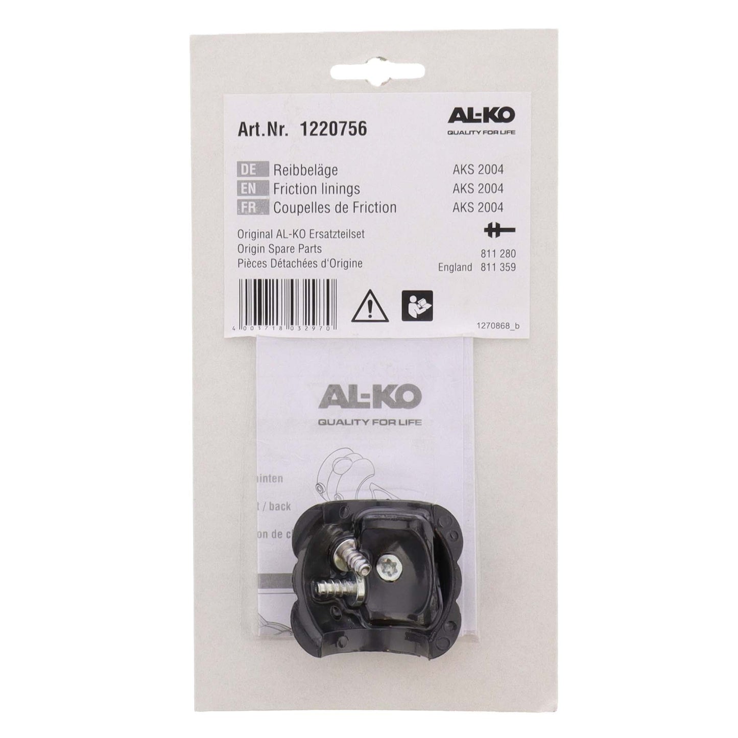 AL-KO Reibbelag Satz vo./hi. für AKS 2004 | 1220756