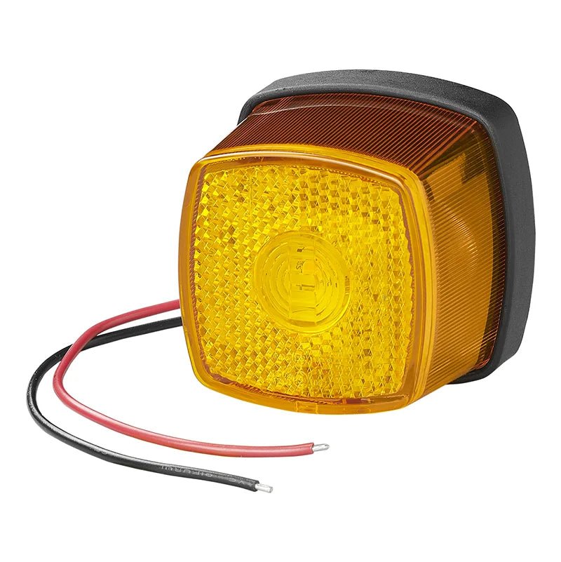 Seitenmarkierungsleuchte 12 - 24V Gelb 61 x 61 mm LED - TMN - shop.de