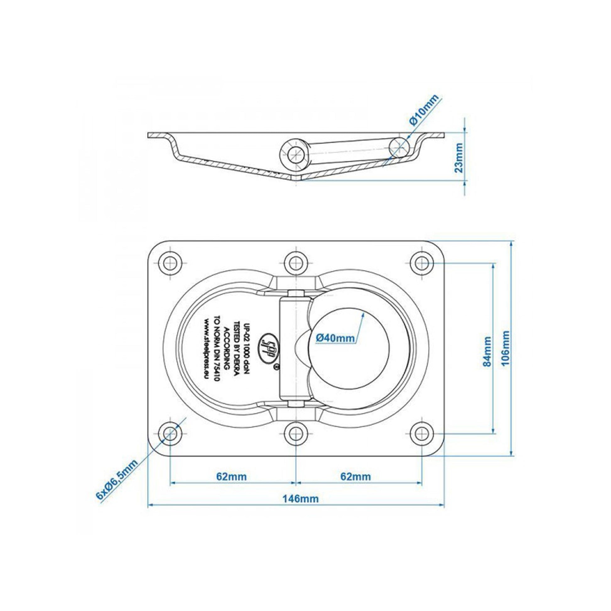 SPP Zurmulde zweifach UP - 02 146x106mm - TMN - shop.de